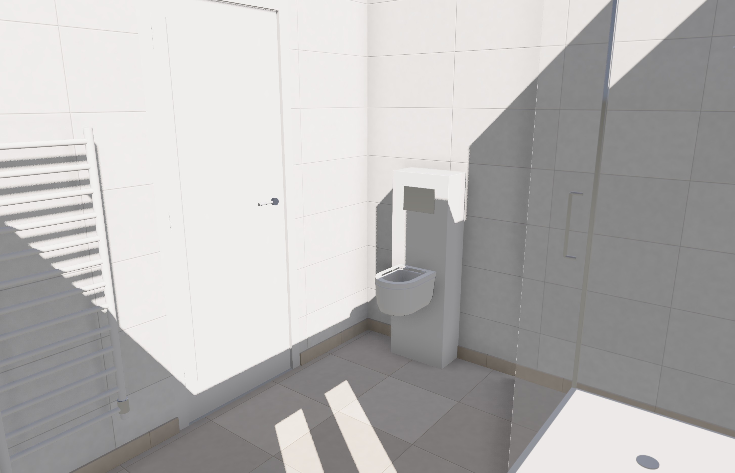 Salle de bains, ambiance Blanc & pierre